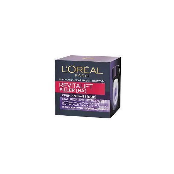 L’Oreal Paris Revitalift Filler, krem do twarzy na noc wypełniający zmarszczki, 50ml L’Oreal Paris Revitalift Filler, krem do twarzy na noc wypełniający zmarszczki, 50ml - zdjęcie produktu