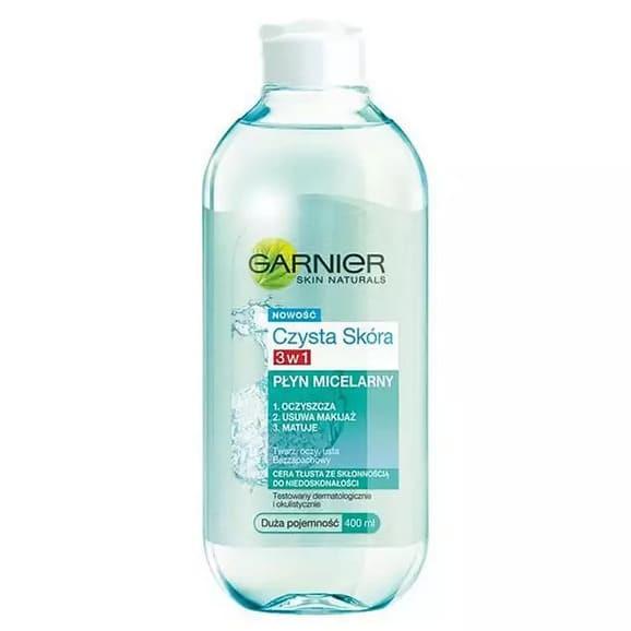 Płyn micelarny Garnier Czysta Skóra, skóra mieszana i tłusta, 400 ml Płyn micelarny Garnier Czysta Skóra, skóra mieszana i tłusta, 400 ml - zdjęcie produktu