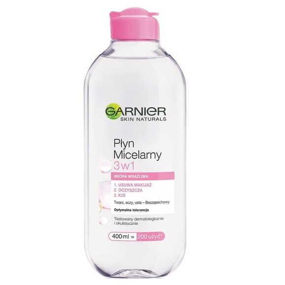 Płyn micelarny Garnier All In One, skóra wrażliwa, 400 ml Płyn micelarny Garnier All In One, skóra wrażliwa, 400 ml - zdjęcie produktu