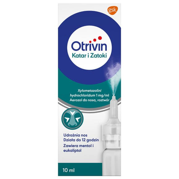 Otrivin Katar i Zatoki, aerozol do nosa, 10 ml