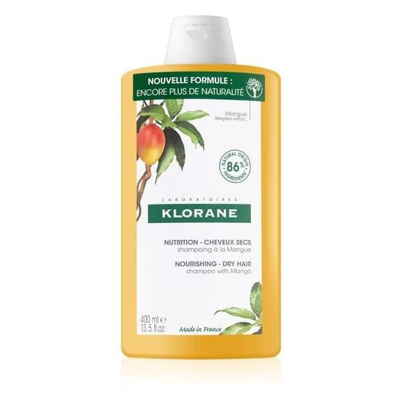 Klorane, szampon z mango do włosów suchych, 400 ml Klorane, szampon z mango do włosów suchych, 400 ml - zdjęcie produktu