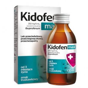 Kidofen max, zawiesina doustna, smak truskawkowy, 100 ml - zdjęcie produktu