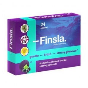 Finsla, pastylki miękkie do ssania, z pelargonią afrykańską, 24 szt. - zdjęcie produktu