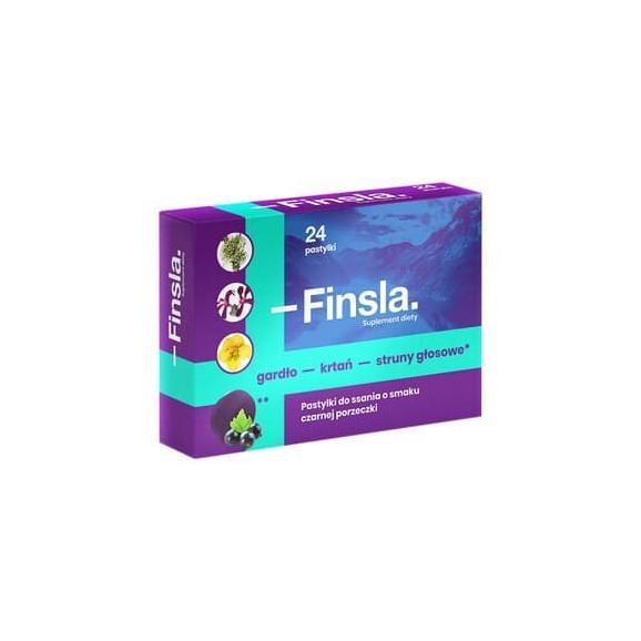 Finsla, pastylki miękkie do ssania, z pelargonią afrykańską, 24 szt. Finsla, pastylki miękkie do ssania, z pelargonią afrykańską, 24 szt. - zdjęcie produktu