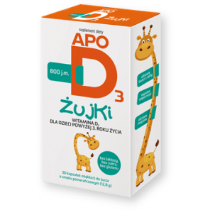 ApoD3 żujki, 800 j.m., kapsułki, 30 szt. - zdjęcie produktu