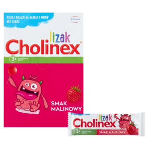 Cholinex, lizak o smaku malinowym, 1 szt. - zdjęcie produktu