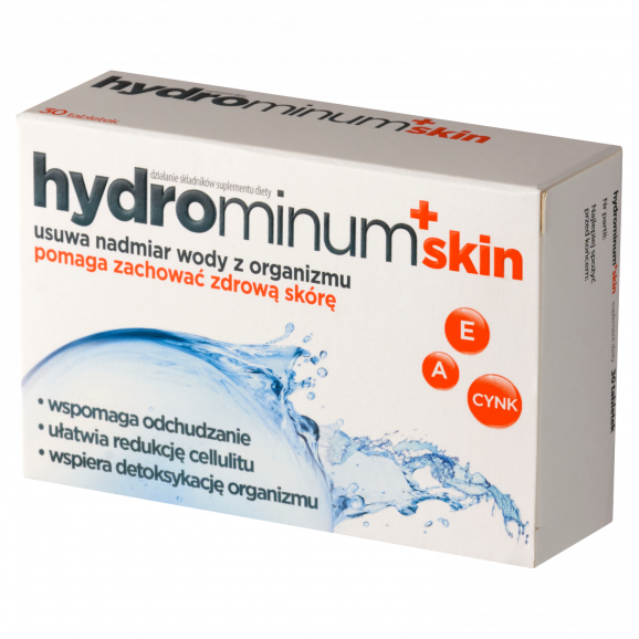Hydrominum+Skin, tabletki, 30 szt. Hydrominum+Skin, tabletki, 30 szt. - zdjęcie produktu