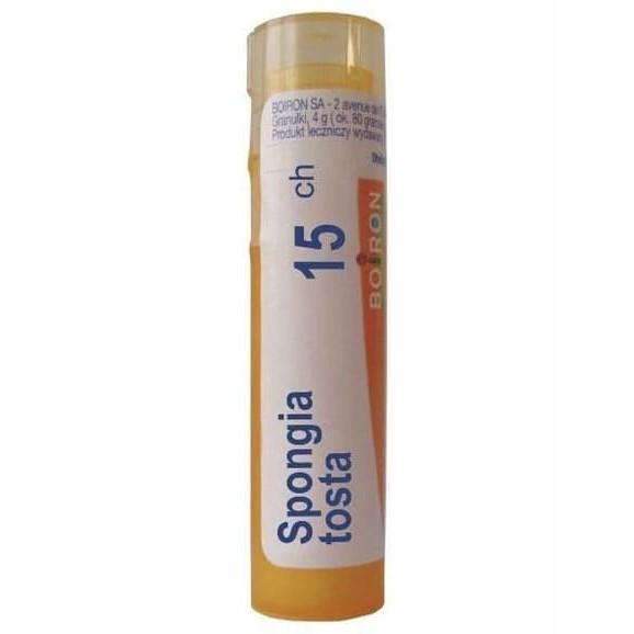 Boiron Spongia Tosta, 15 CH, granulki, 4 g Boiron Spongia Tosta, 15 CH, granulki, 4 g - zdjęcie produktu