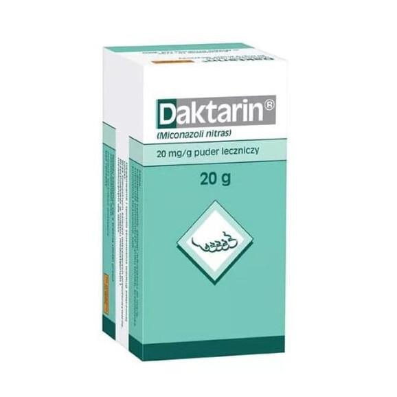 Daktarin, puder leczniczy 20 mg/g, 20 g Daktarin, puder leczniczy 20 mg/g, 20 g - zdjęcie produktu