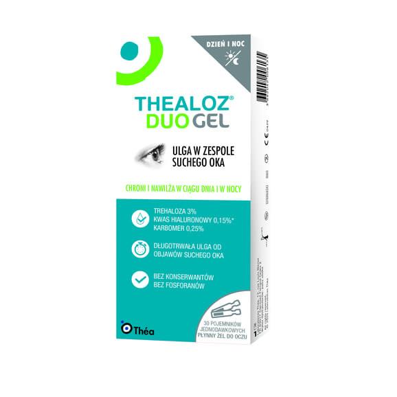 Thealoz Duo Gel, żel płynny do oka, 0,4 g, 30 szt. Thealoz Duo Gel, żel płynny do oka, 0,4 g, 30 szt. - zdjęcie produktu