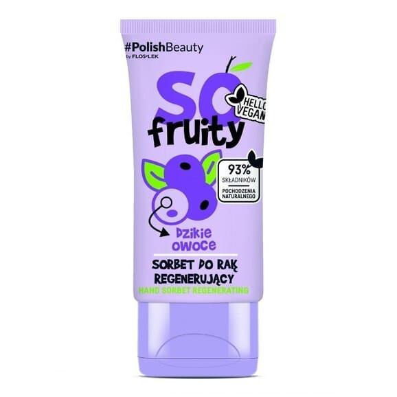 FlosLek So Fruity, regenerujący krem-sorbet do rąk, dzikie owoce, 50 ml FlosLek So Fruity, regenerujący krem-sorbet do rąk, dzikie owoce, 50 ml - zdjęcie produktu