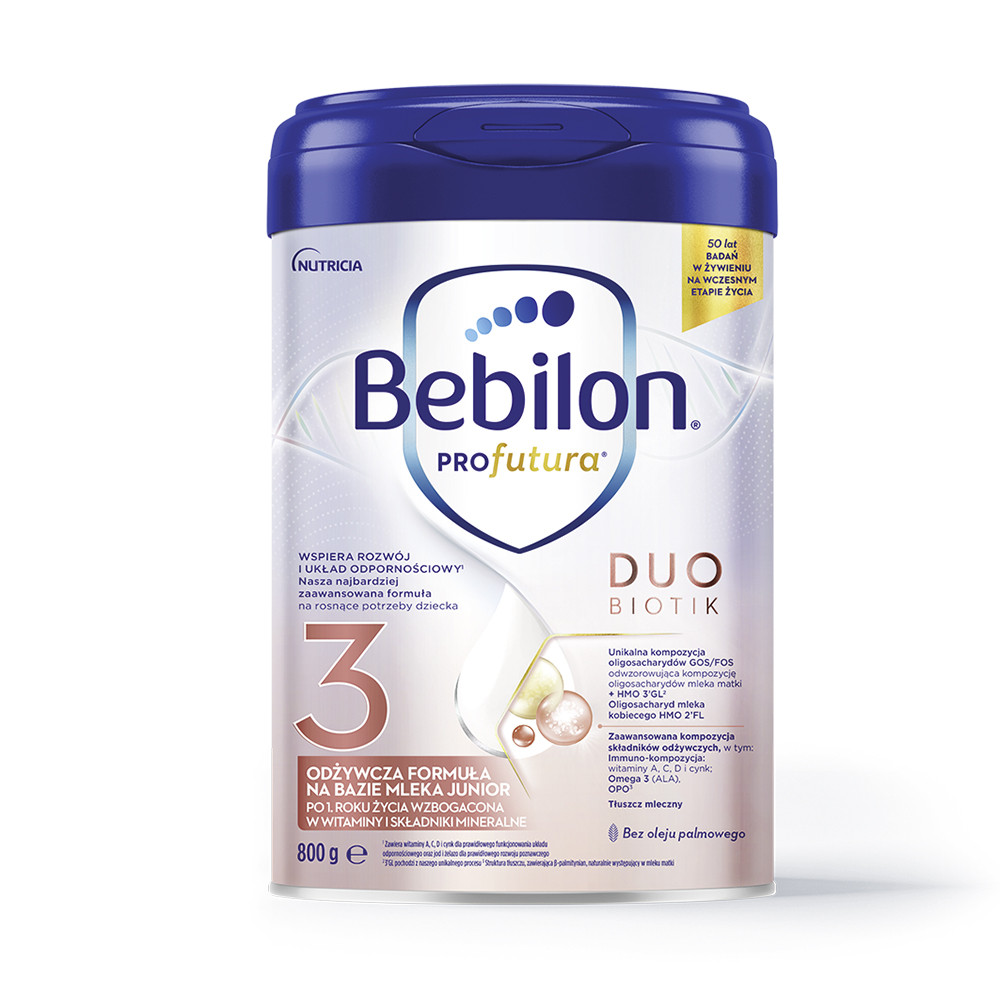 Bebilon Profutura Duo Biotik 3, mleko modyfikowane, po 1 roku, 800 g
