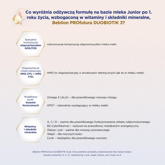 Bebilon Profutura Duo Biotik 3, mleko modyfikowane, po 1 roku, 800 g - zdjęcie produktu