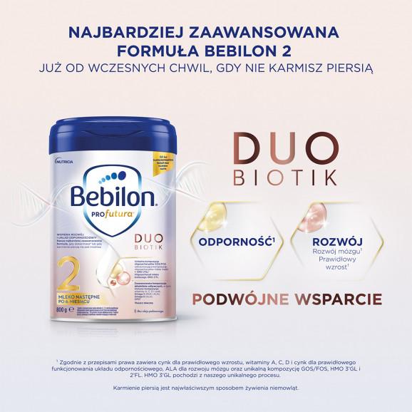 Bebilon Profutura Duo Biotik 2, mleko następne, po 6 miesiącu, 800 g - zdjęcie produktu