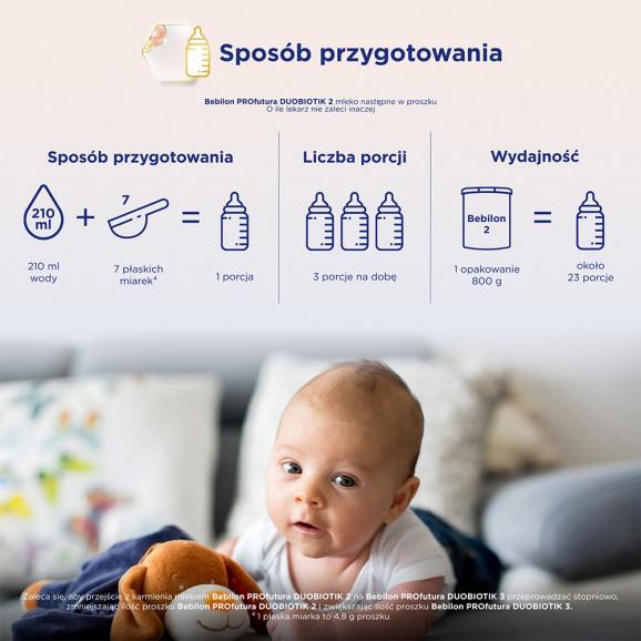 Bebilon Profutura DUO BIOTIK 2 – mleko następne po 6. miesiącu życia (800 g) - zdjęcie produktu