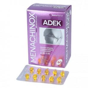  Menachinox A, D3, E i K2 MK-7, kapsułki miękkie, 60 szt - zdjęcie produktu