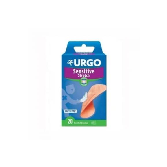 Urgo Sensitive Stretch, plaster antybakteryjny, 20 szt. Urgo Sensitive Stretch, plaster antybakteryjny, 20 szt. - zdjęcie produktu