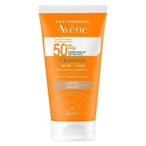 Avene Sun, bardzo wysoka ochrona przeciwsłoneczna, krem koloryzujący, SPF 50+, 50 ml
