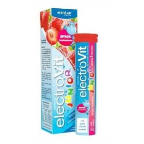 ElectroVit Junior, elektrolity dla dzieci, truskawka, tabletki musujące, 20 szt. - zdjęcie produktu