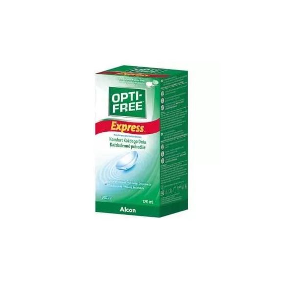 Opti-Free Express, wielofunkcyjny dezynfekcyjny płyn do soczewek, 120 ml Opti-Free Express, wielofunkcyjny dezynfekcyjny płyn do soczewek, 120 ml - zdjęcie produktu
