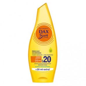 DAX Sun, emulsja do opalania z masłem kakaowym i olejem arganowym, SPF 20, 175 ml - zdjęcie produktu