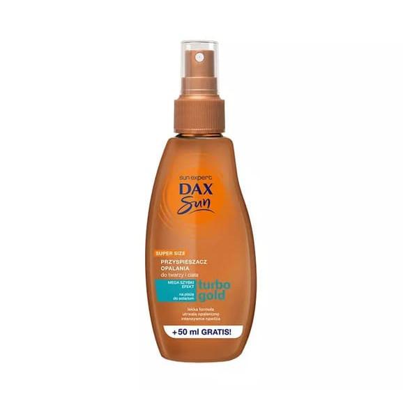 DAX Sun Turbo Gold, przyspieszacz do opalania do twarzy i ciała, spray, 200 ml DAX Sun Turbo Gold, przyspieszacz do opalania do twarzy i ciała, spray, 200 ml - zdjęcie produktu