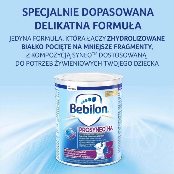 Bebilon Prosyneo HA Hydrolyzed Advance 3, mleko modyfikowane, po 1 roku, 400 g - zdjęcie produktu
