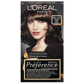 Farba do włosów L’Oréal Paris Preference, 4.15 Caracas INTENSYWNY GŁĘBOKI BRĄZ, 1 szt. - zdjęcie produktu