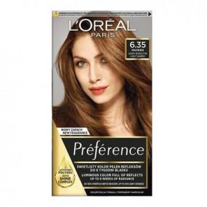 Farba do włosów L’Oréal Paris Preference, 6.35 Havana JASNY BURSZTYN, 1 szt. - zdjęcie produktu