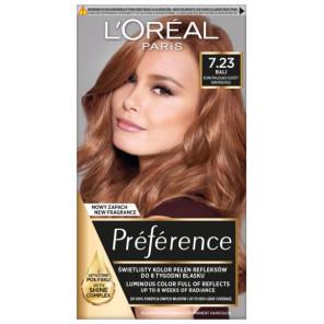 Farba do włosów L’Oréal Paris Preference, 7.23 Bali BLOND OPALIZUJĄCO-ZŁOCISTY, 1 szt. - zdjęcie produktu