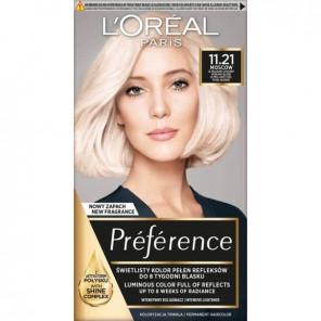 Farba do włosów L’Oréal Paris Preference, 11.21 Moscow ULTRAJASNY CHŁODNY PERŁOWY BLOND, 1 szt. - zdjęcie produktu