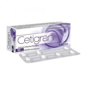 Cetigran 10 mg, tabletki, 10 szt. - zdjęcie produktu
