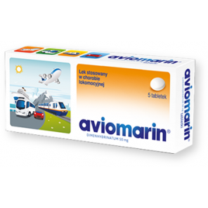 Aviomarin, 50 mg, tabletki, 5 szt - zdjęcie produktu