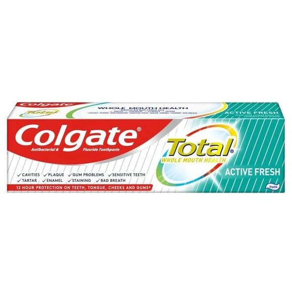 Colgate Total Aktywna Świeżość, pasta do zębów, 75 ml Colgate Total Aktywna Świeżość, pasta do zębów, 75 ml - zdjęcie produktu