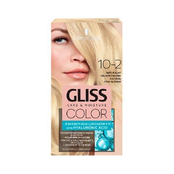 Farba do włosów Gliss Color, Naturalny Chłodny Blond 10-2, 1 szt. Farba do włosów Gliss Color, Naturalny Chłodny Blond 10-2, 1 szt. - zdjęcie produktu