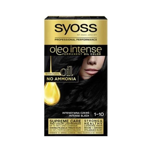 Farba do włosów Syoss Oleo Intense, Intensywna Czerń 1-10, 1 szt. Farba do włosów Syoss Oleo Intense, Intensywna Czerń 1-10, 1 szt. - zdjęcie produktu