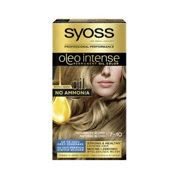 Farba do włosów Syoss Oleo Intense, Naturalny Blond 7-10, 1 szt. Farba do włosów Syoss Oleo Intense, Naturalny Blond 7-10, 1 szt. - zdjęcie produktu