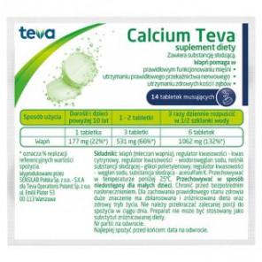 Calcium Teva (Calcium Pliva), tabletki musujące, 12 szt. + 2 szt. - zdjęcie produktu