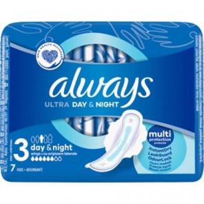 Podpaski ze skrzydełkami, Always Ultra Night&Day, 7 szt. - zdjęcie produktu