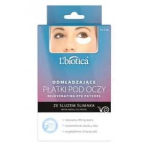  L'biotica Odmładzające płatki pod oczy ze śluzem ślimaka 3 x 2 szt. - zdjęcie produktu