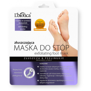 L`Biotica Maska Do Stóp, złuszczająca, 40 ml (nasączone skarpetki) - zdjęcie produktu