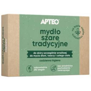 Apteo, tradycyjne szare mydło w kostce, 100 g - zdjęcie produktu