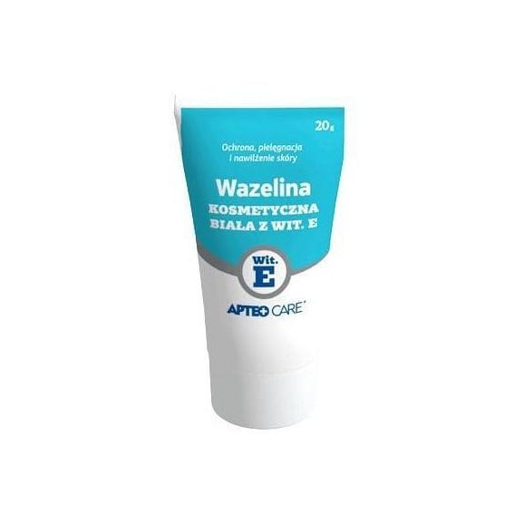 Apteo Care, wazelina kosmetyczna biała z witaminą E, 20 g Apteo Care, wazelina kosmetyczna biała z witaminą E, 20 g - zdjęcie produktu