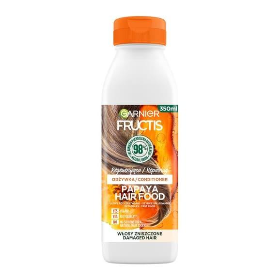 Odżywka do włosów Garnier Fructis Papaya Hair Food, regenerująca, 350 ml Odżywka do włosów Garnier Fructis Papaya Hair Food, regenerująca, 350 ml - zdjęcie produktu