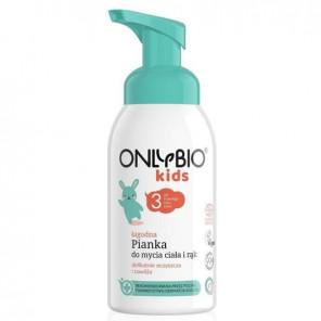 Onlybio Kids, łagodna pianka do mycia ciała i rąk od 3. roku życia, 300 ml - zdjęcie produktu