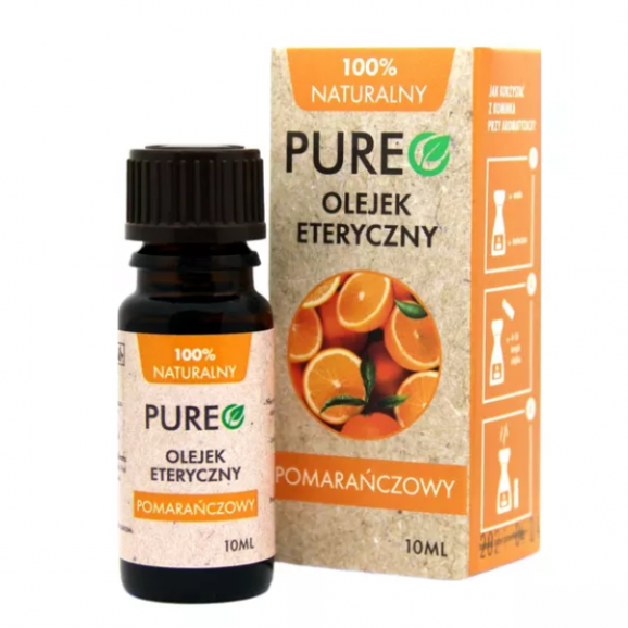 Pureo, olejek eteryczny pomarańczowy, 10 ml Pureo, olejek eteryczny pomarańczowy, 10 ml - zdjęcie produktu