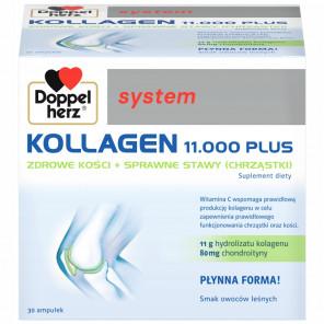 Doppelherz® system KOLLAGEN 11.000 PLUS – suplement diety (30 ampułek po 25 ml) - zdjęcie produktu