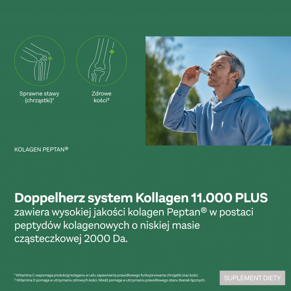 Doppelherz® system KOLLAGEN 11.000 PLUS – suplement diety (30 ampułek po 25 ml) - zdjęcie produktu