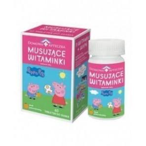 Peppa Pig, musujące witaminki, do ssania, smak pomarańczowy, 60 szt. - zdjęcie produktu