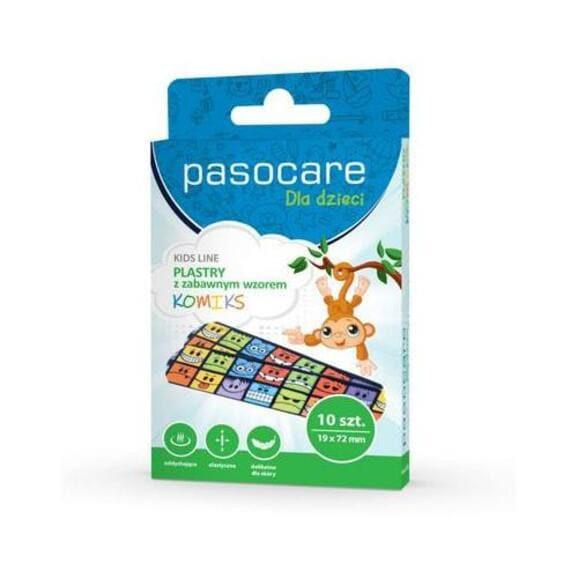 Pasocare KIDS LINE dla dzieci Motyw Buźki, plastry, 10 szt. Pasocare KIDS LINE dla dzieci Motyw Buźki, plastry, 10 szt. - zdjęcie produktu